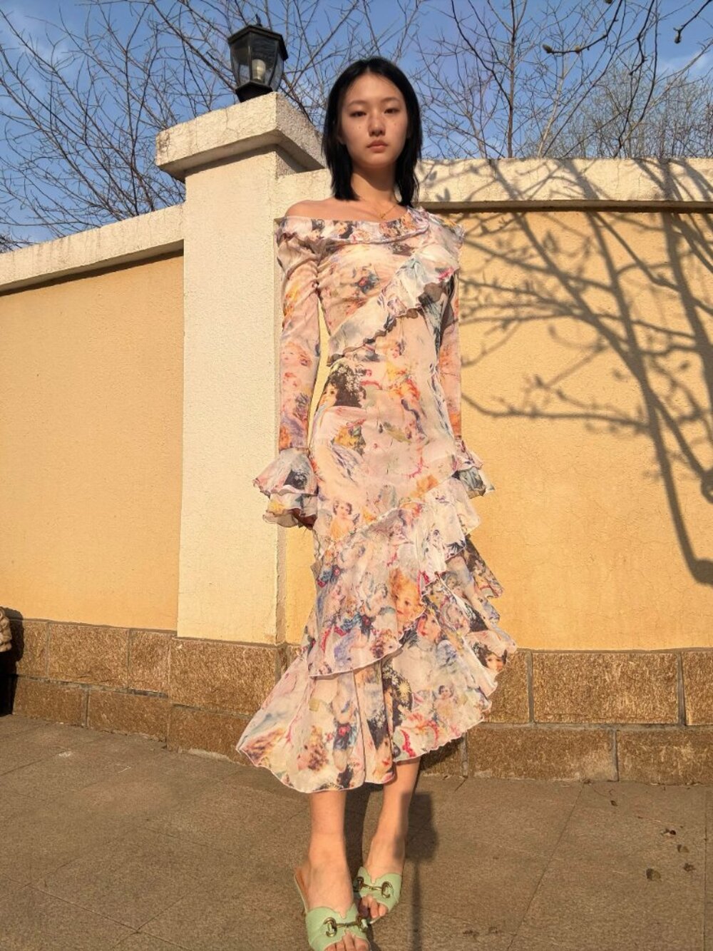 Jean Paul Gaultier Maille pink ruffle dress - Picture 15 of 15